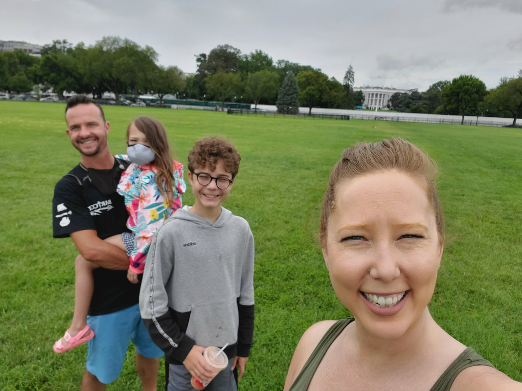 The Lackey Family at the White House in Washington, DC